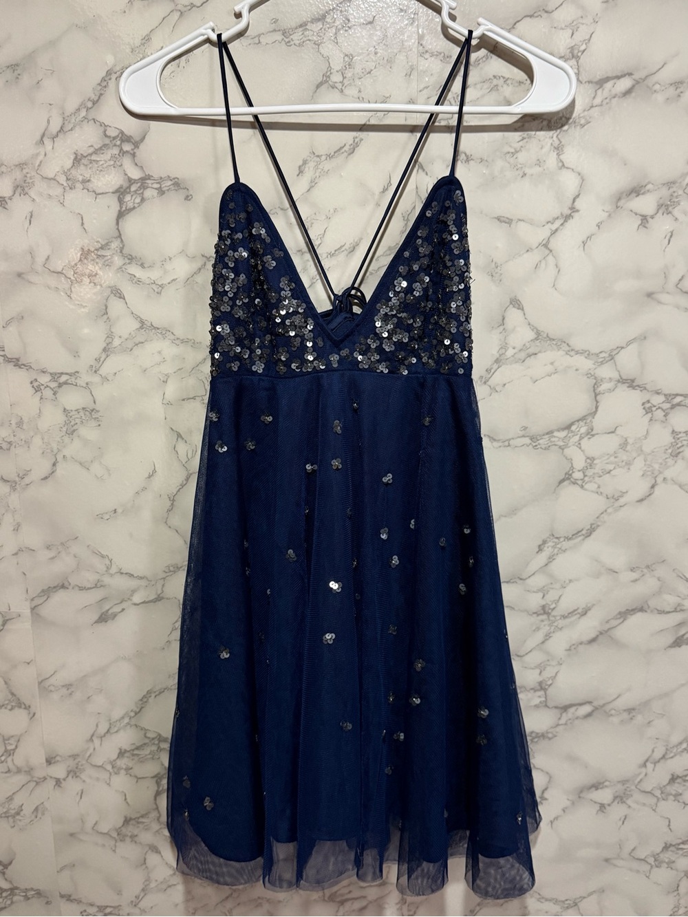 NEW Free People Noel Shine Mini Dress S - Picture 6 of 14